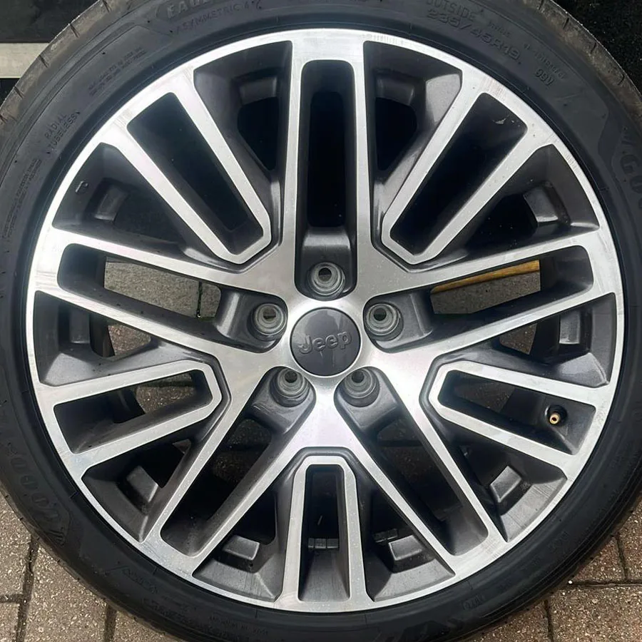 Painted Alloy Wheel Repair Before